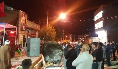 مراسم عزاداری شهر زرین رود شهرستان خدابنده 
